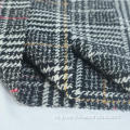 Polyester wollen blend plaid tweed stof